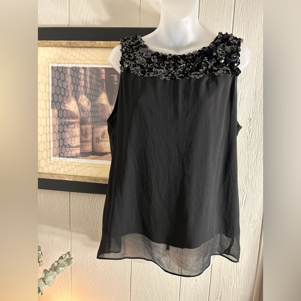Sequin Sleeveless Top